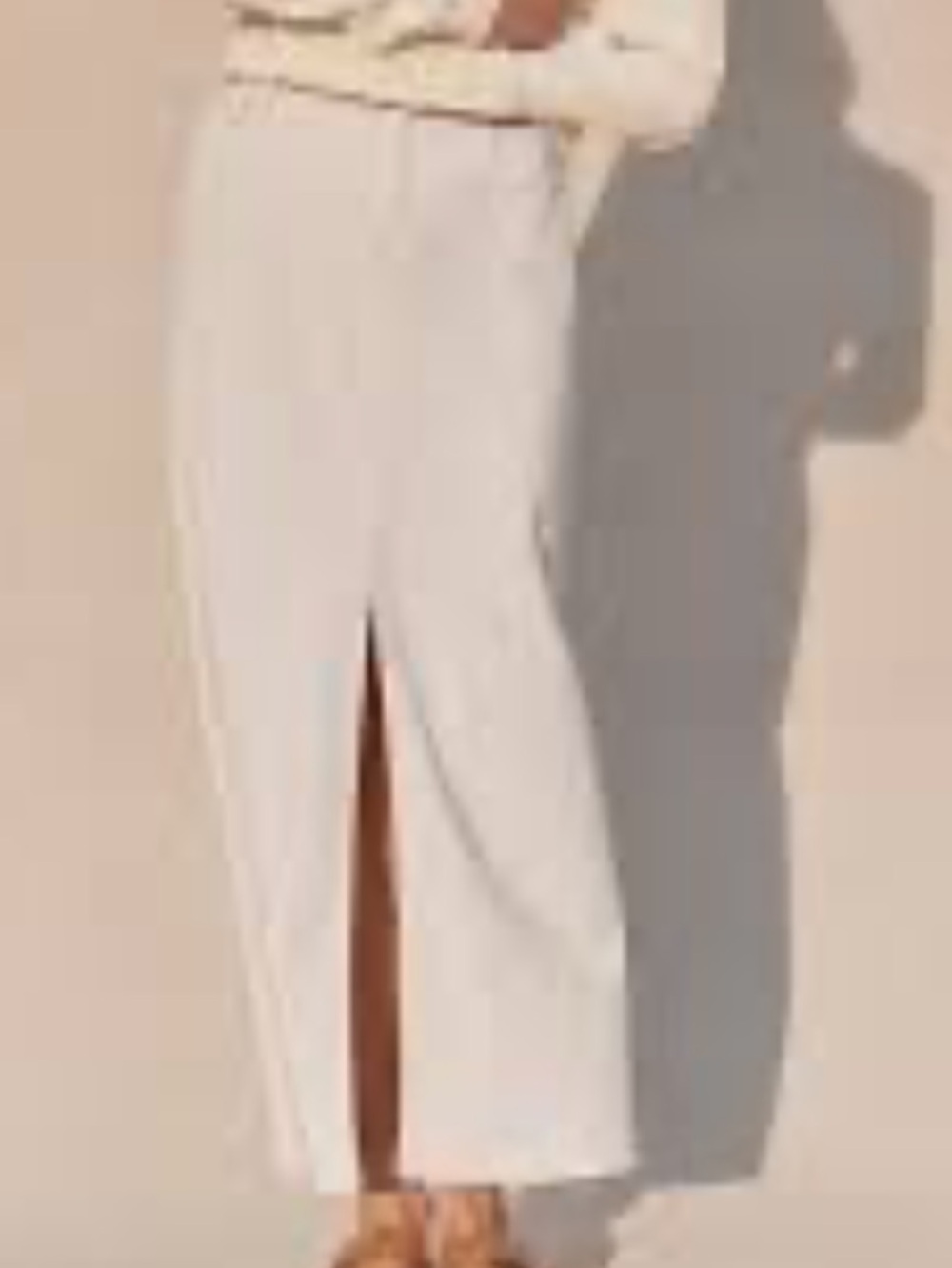 Splendid White Front-Slit Maxi Skirt NWT - Picture 2 of 6